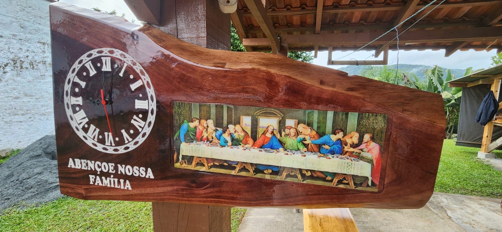 Relógio Santa Ceia — Abençoe Nossa Família