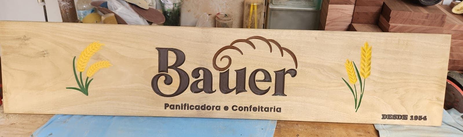 Placa Decorativa — Bauer Panificadora e Confeitaria